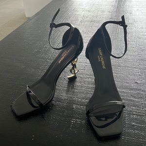 YSLS Black Logo Heels